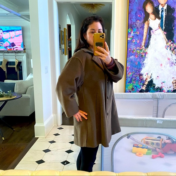 Max Mara brown wool 3/4 length 100% wool coat - Picture 9 of 13